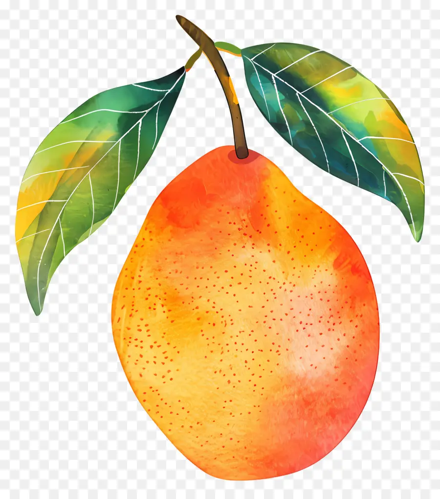 Mango，Pintura Em Aquarela PNG