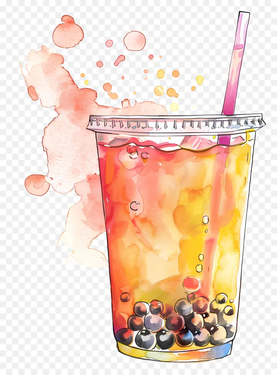 Chá Da Bolha，Smoothie De Frutas PNG