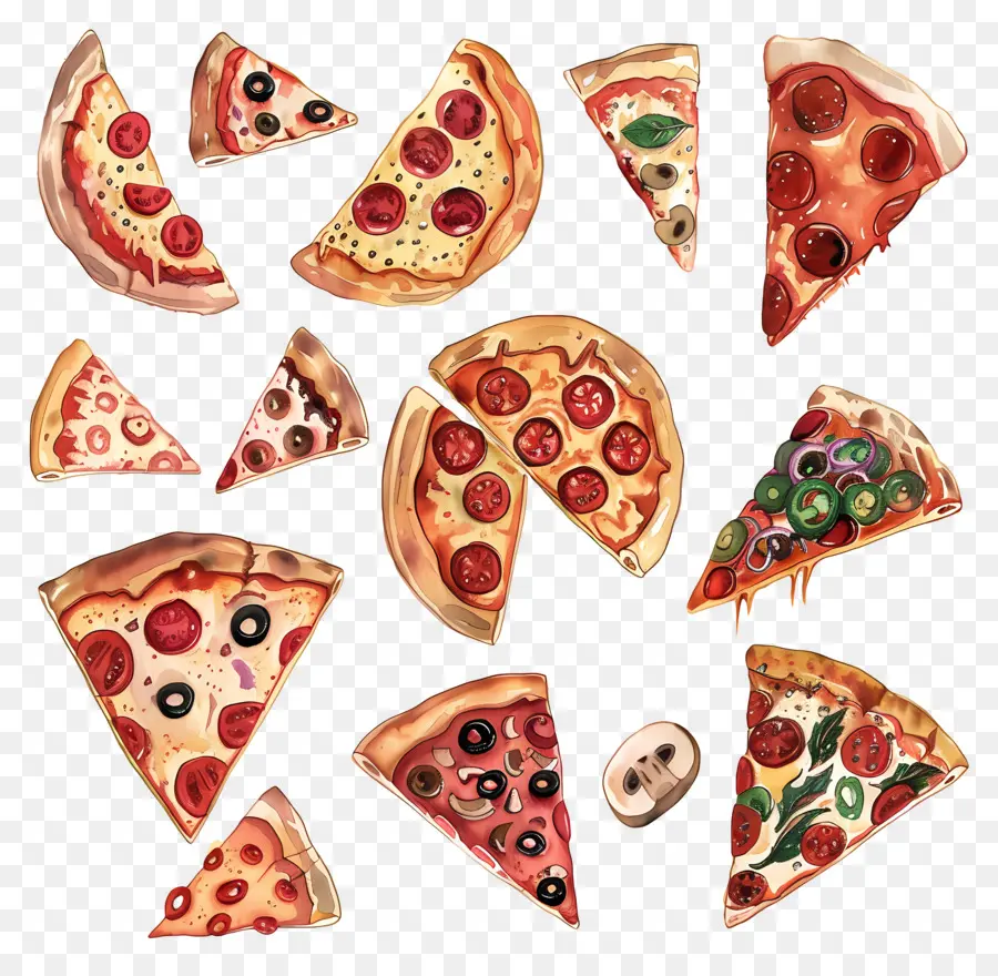 Pizza，Fatias De Pizza PNG