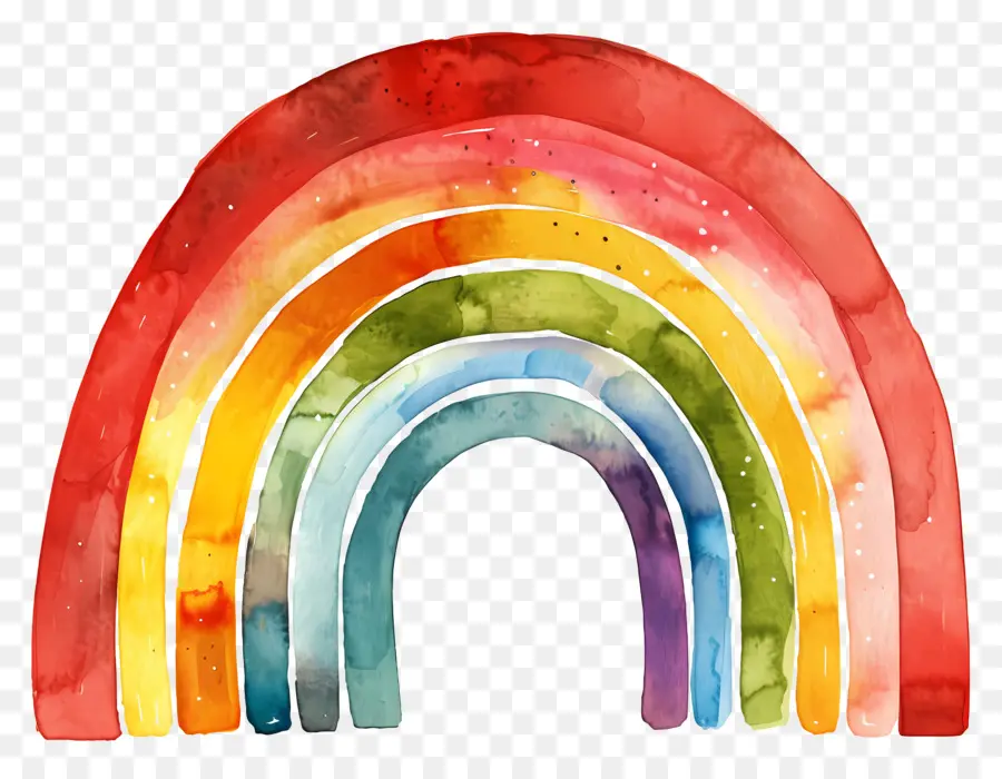 Arco íris，Aquarela Arco Íris PNG