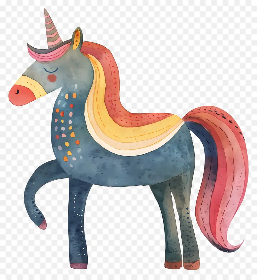 Unicórnio，Cavalo Com Chifres PNG