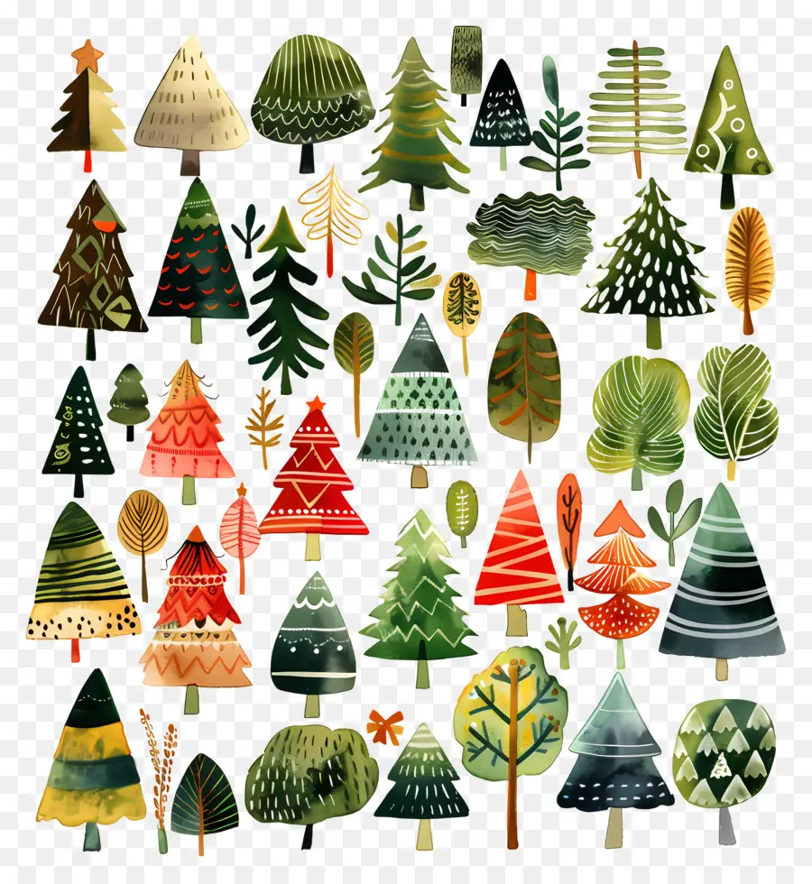 árvore De Natal，árvores Artísticas PNG