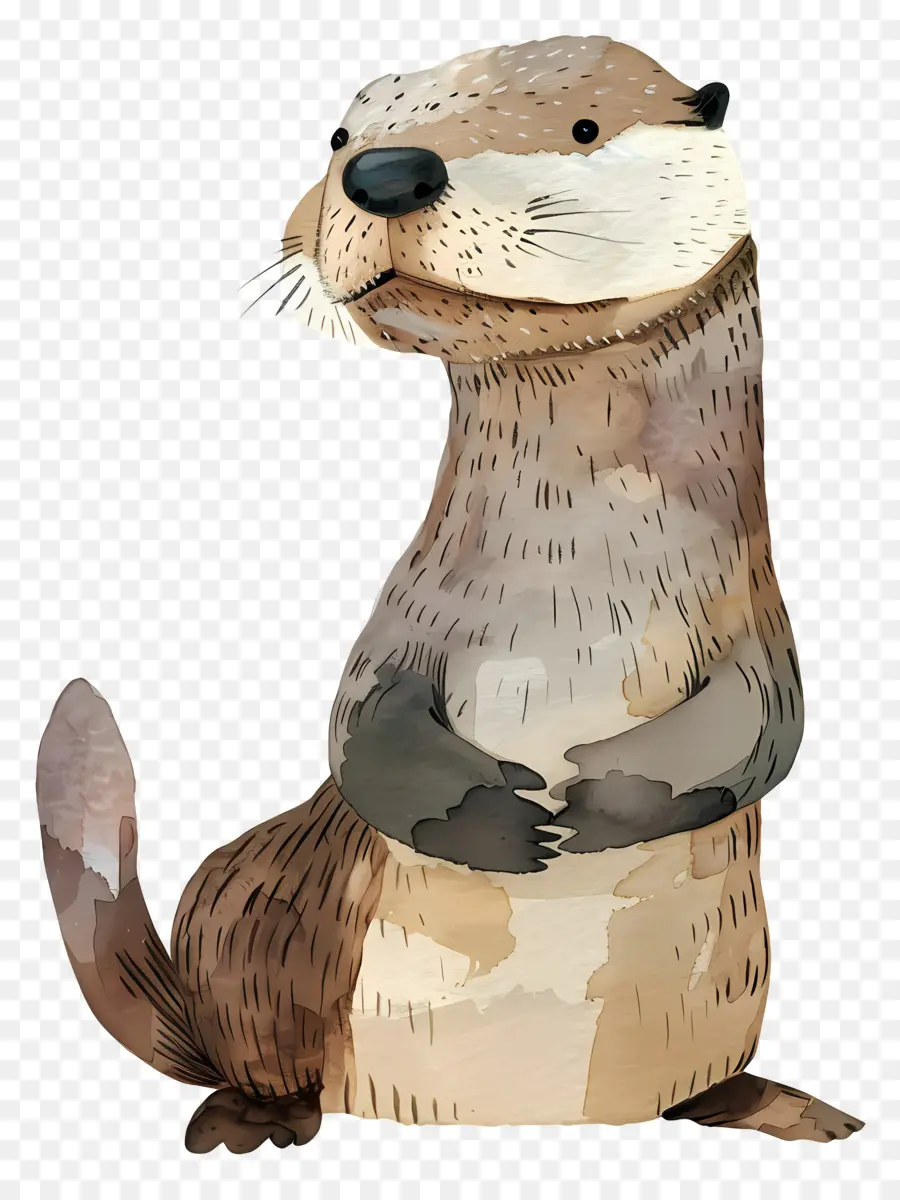 Otter，Desenho PNG