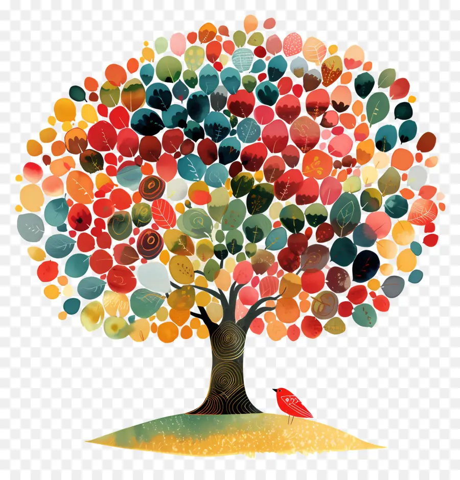 árvore Da Vida，Colorido árvore PNG