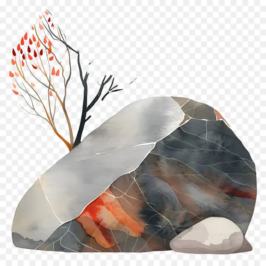 Rock，árvore PNG