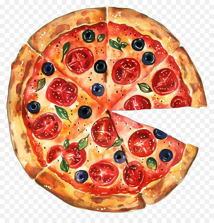 Pizza，Fatias PNG