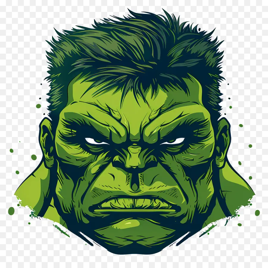 Cabeça De Hulk，Hulk Verde PNG