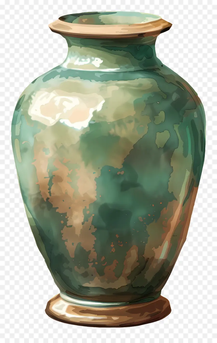 Vaso De Cerâmica，Vaso Verde PNG