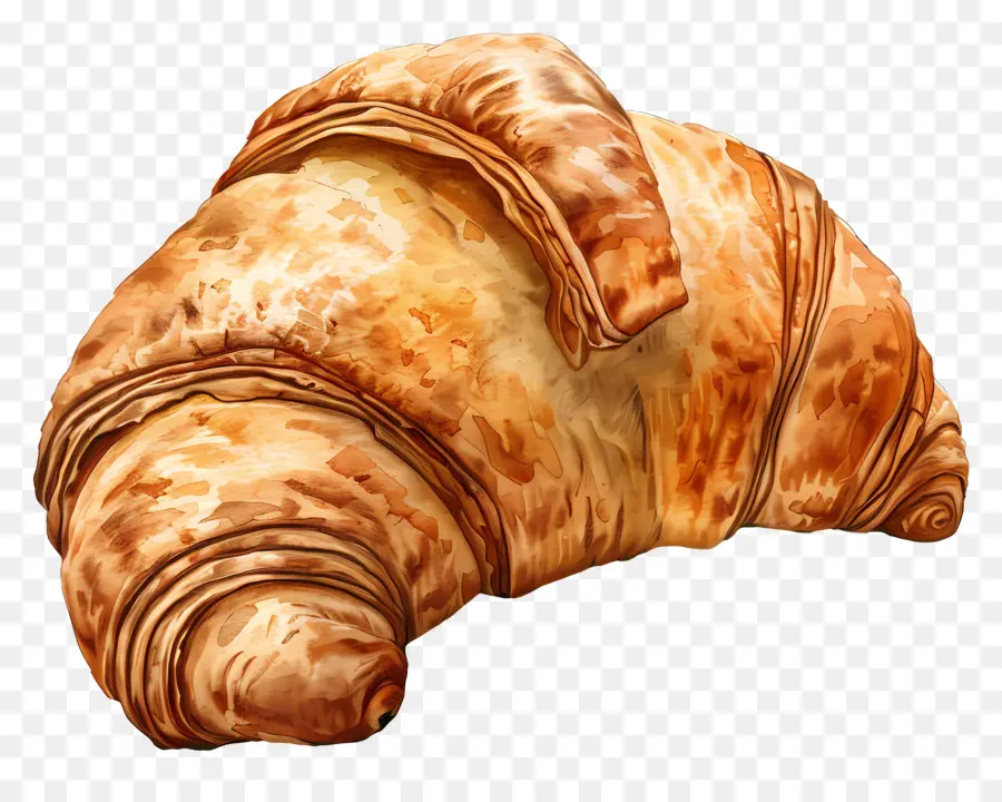 Croissant，Pastelaria PNG