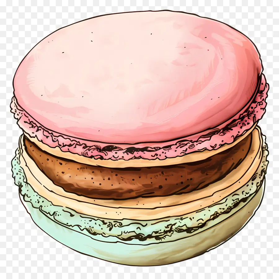 Macaron，Macaron Colorido PNG