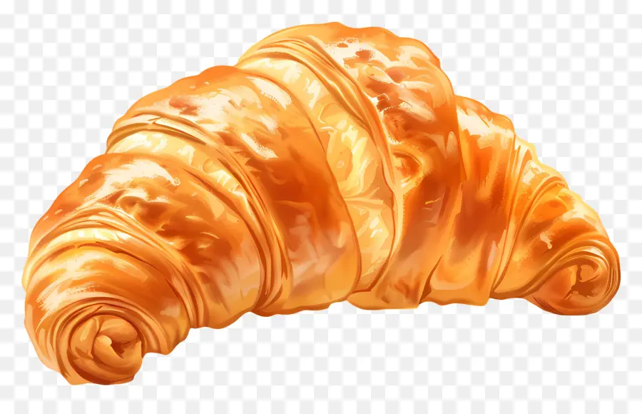 Croissant，Pastelaria PNG