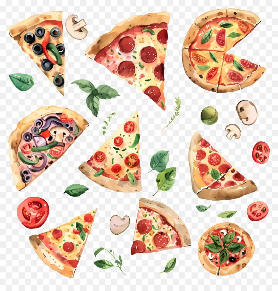 Pizza，Fatias De Pizza PNG