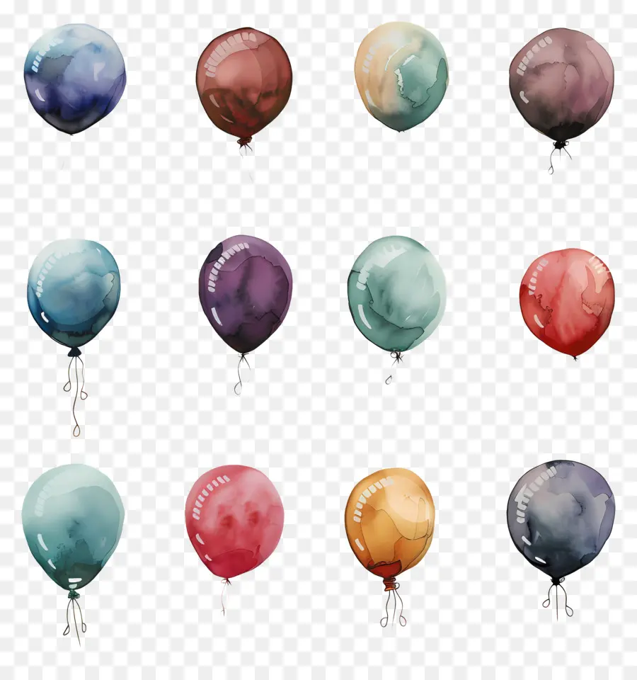 Balão，Balões Pintados PNG