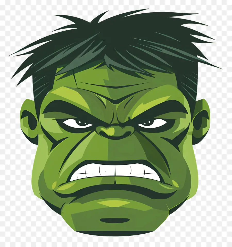 Cabeça De Hulk，Hulk Verde PNG