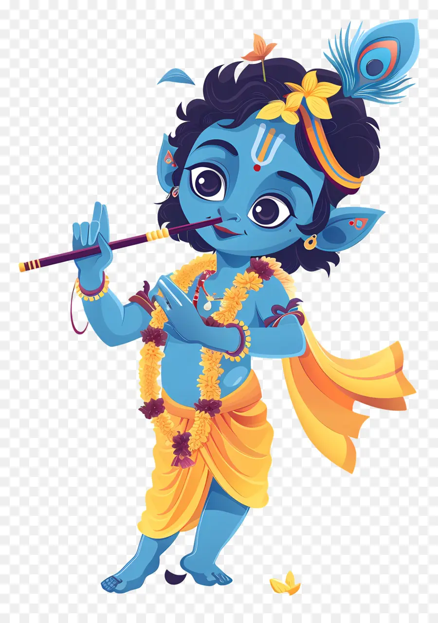 Krishna Janmashtami，Krishna Azul PNG