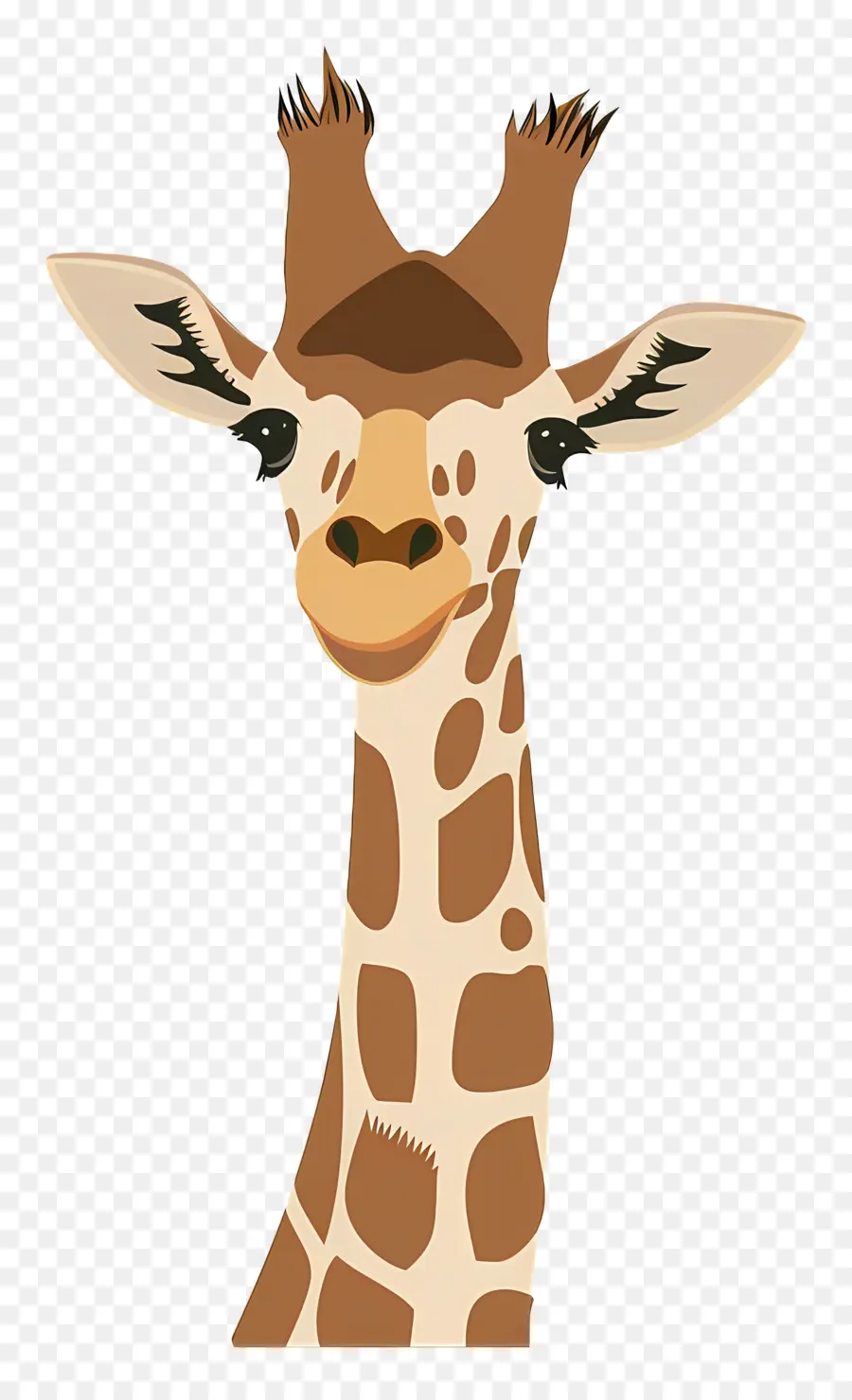 Girafa De Desenho Animado，Girafa Colorida PNG