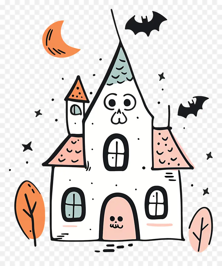 Casa De Halloween，Casa Assombrada PNG