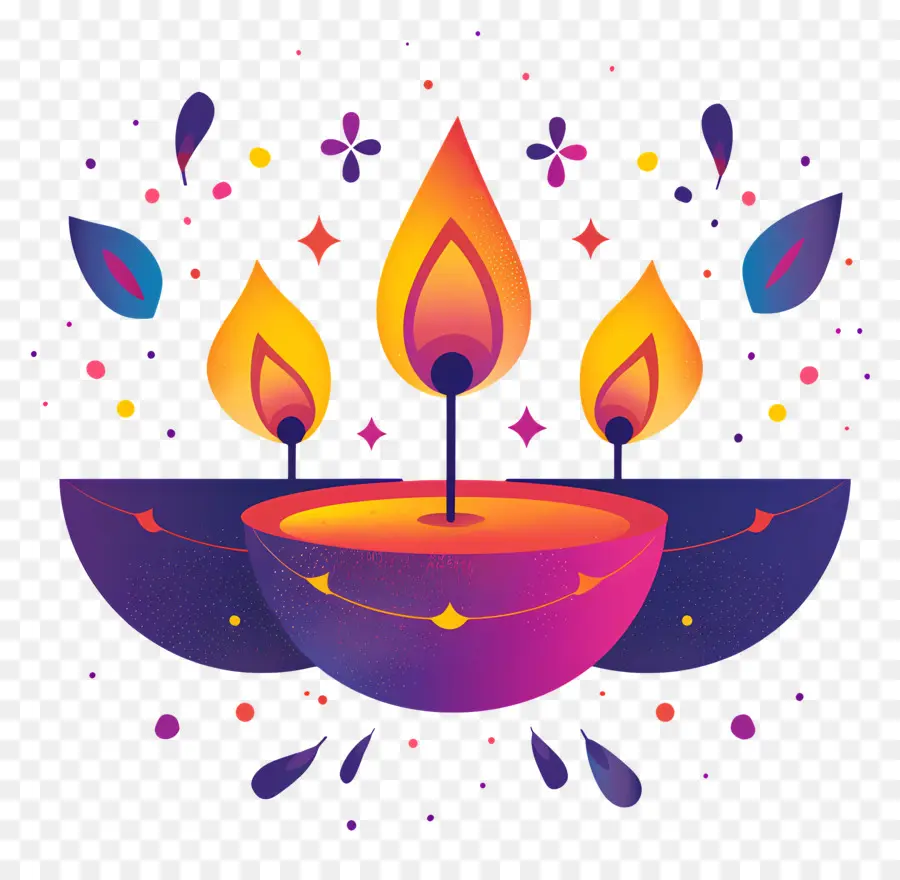 Diwali，Velas PNG