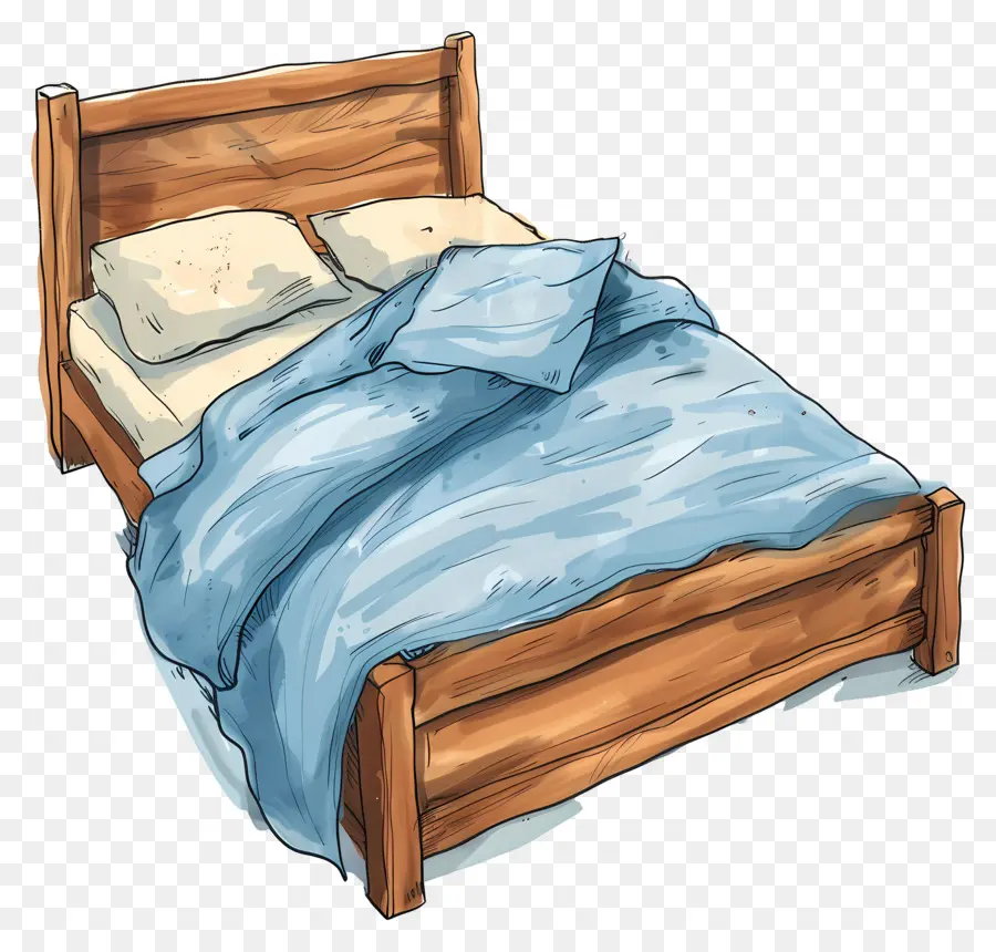 Cama，Cama De Madeira PNG