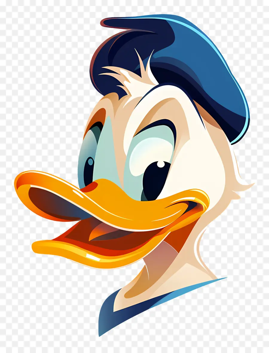 Cabeça De Pato Donald，Pato De Desenho Animado PNG