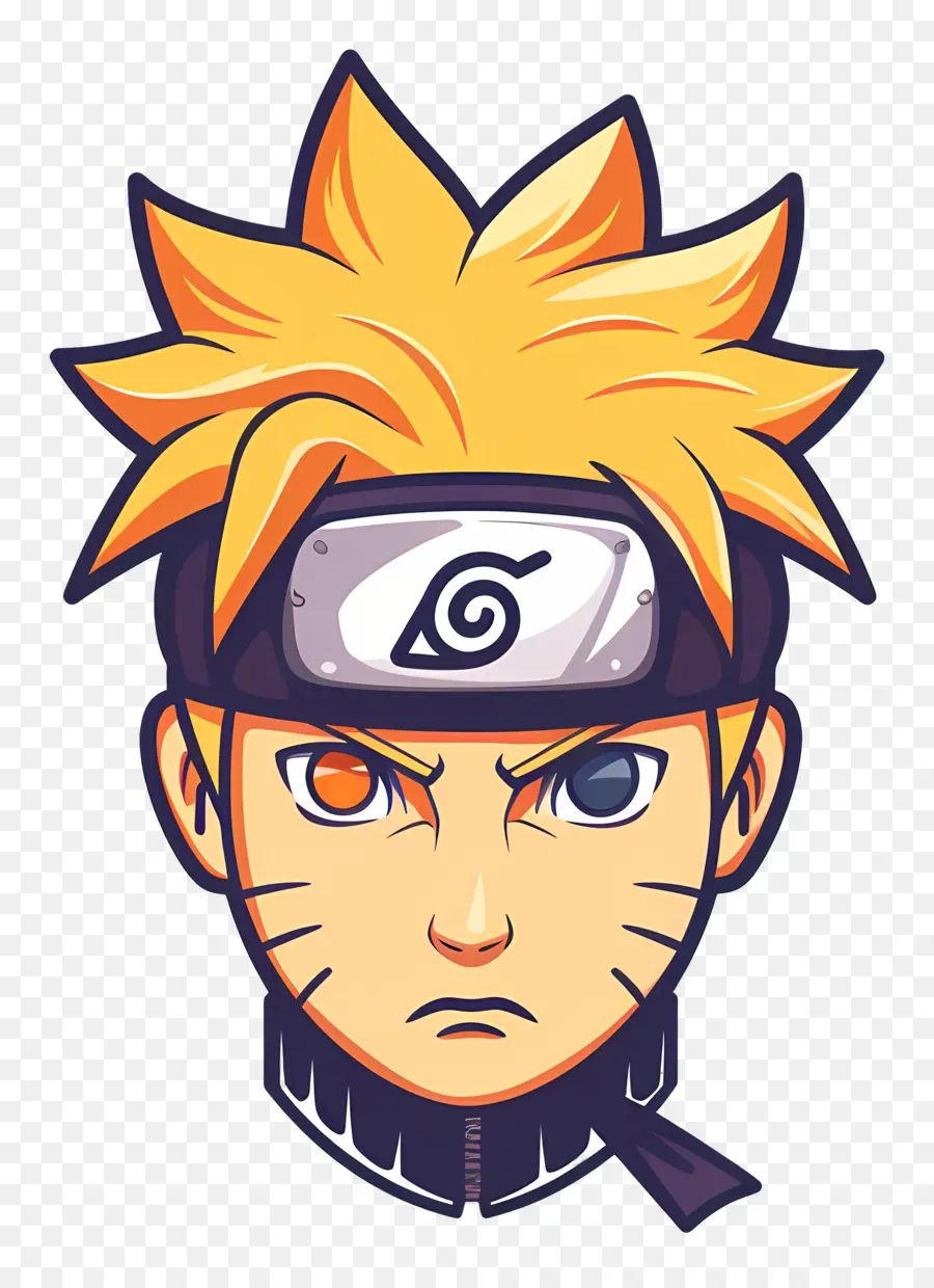 Naruto Head，O Amarelo Do Cabelo PNG