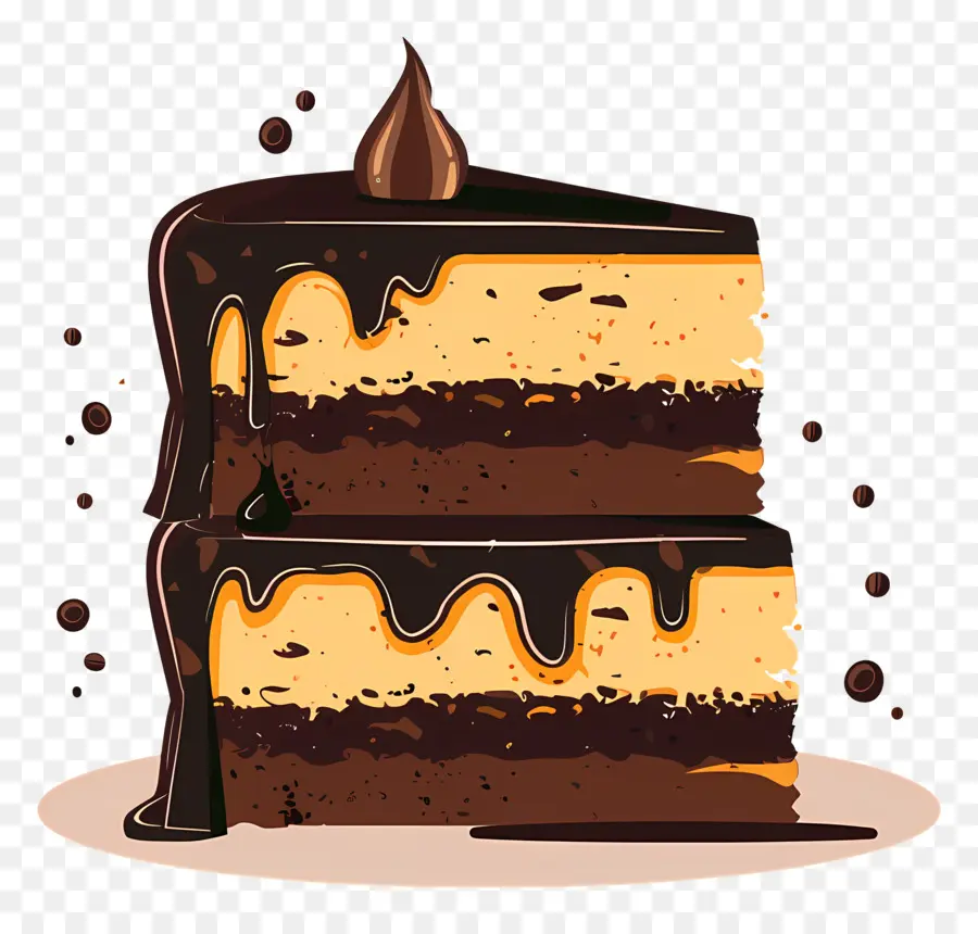 Bolo De Chocolate，Sobremesa PNG