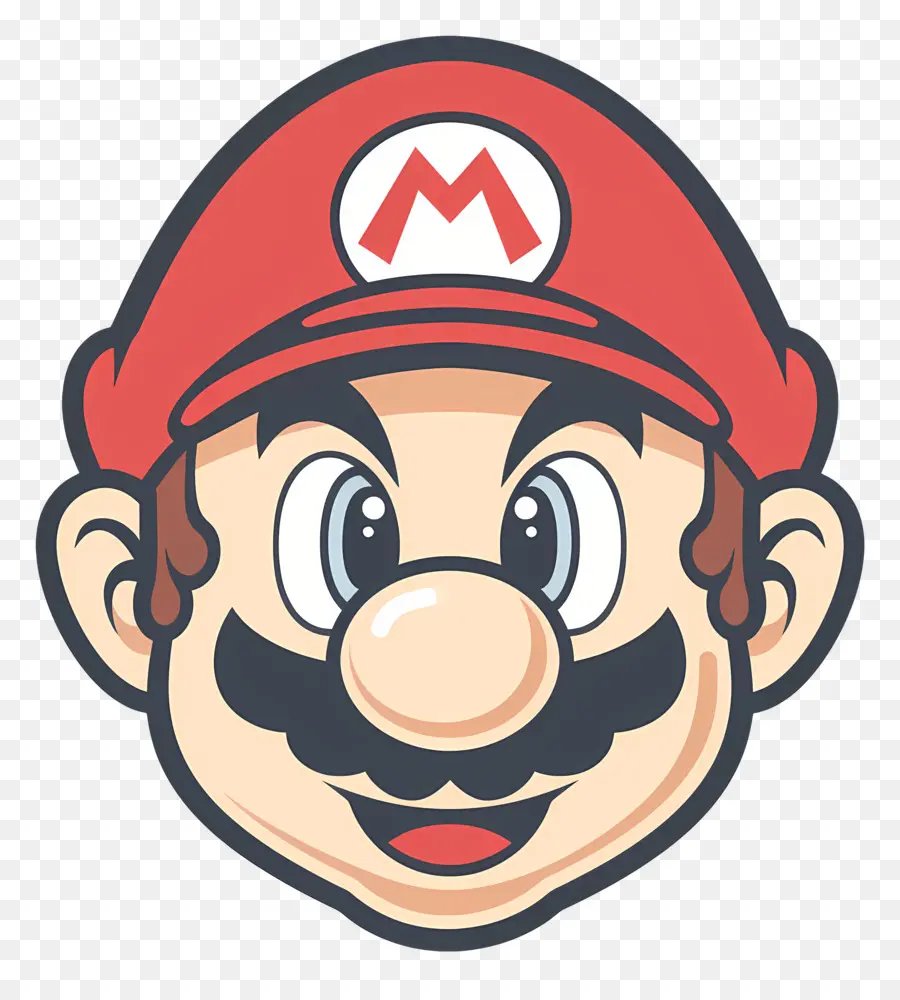 Mario Head，Personagem De Desenho Animado PNG