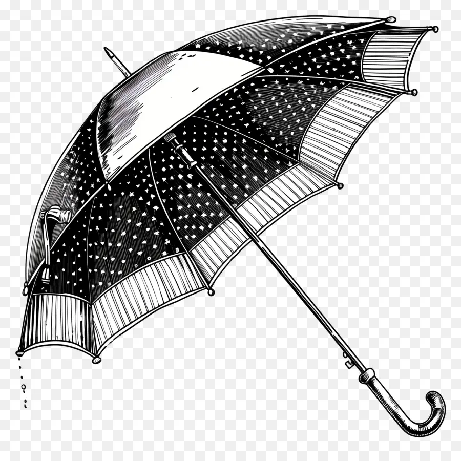 Guarda Chuva，Guarda Chuva Listrado PNG