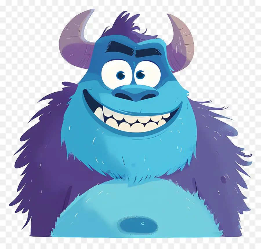 Cabeça Sulley，Monstro Azul PNG