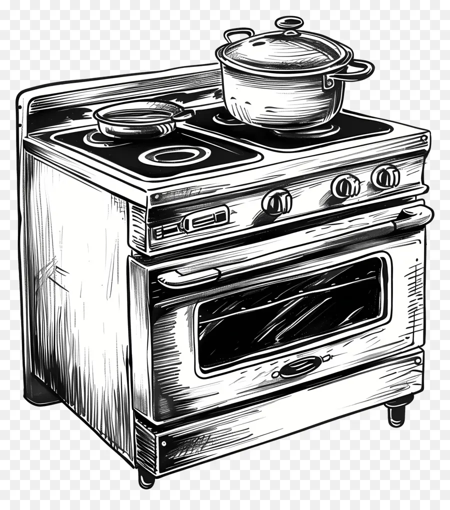 Fogão E Forno，Fogão Vintage PNG