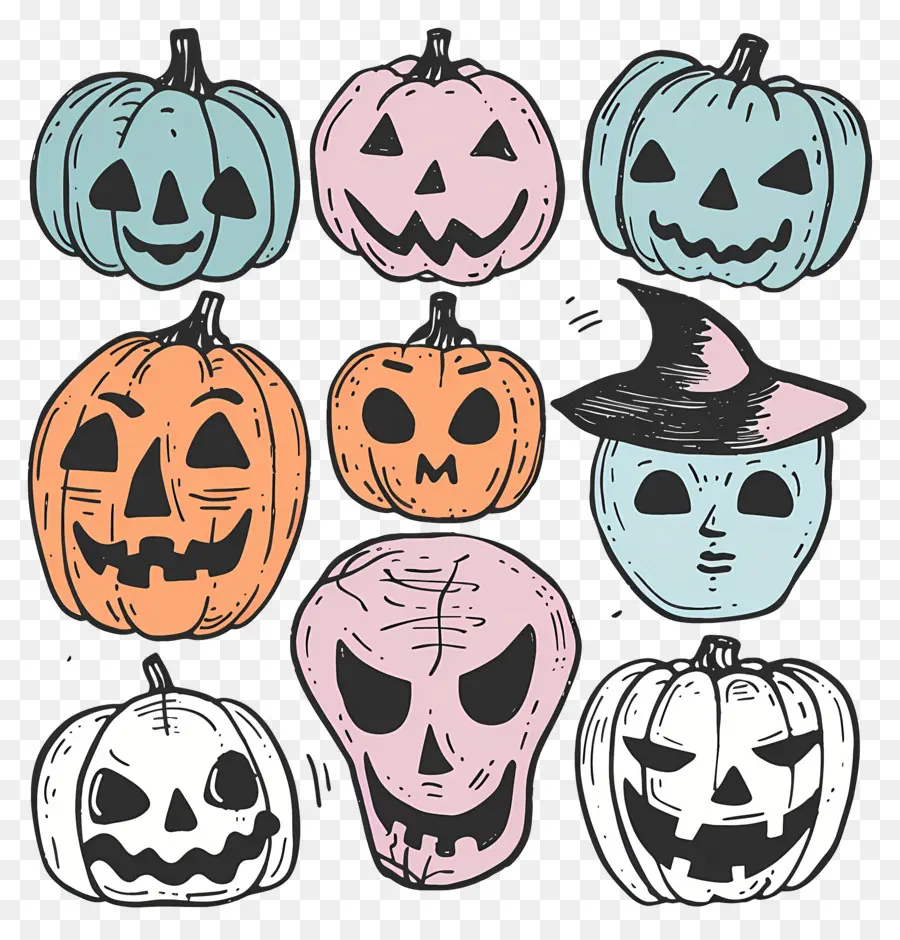 Abóbora De Halloween，Abóboras PNG