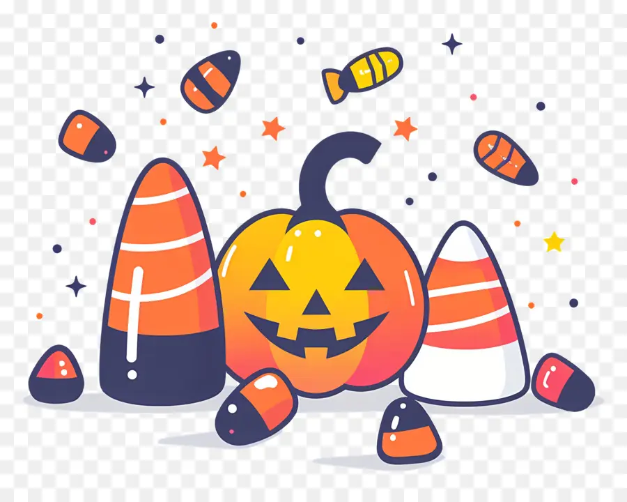 Doces De Halloween，Abóbora De Halloween PNG