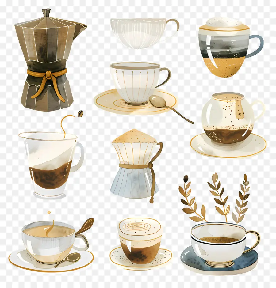 Café，Xícaras PNG