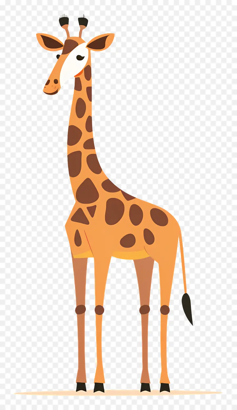 Girafa De Desenho Animado，Girafa PNG