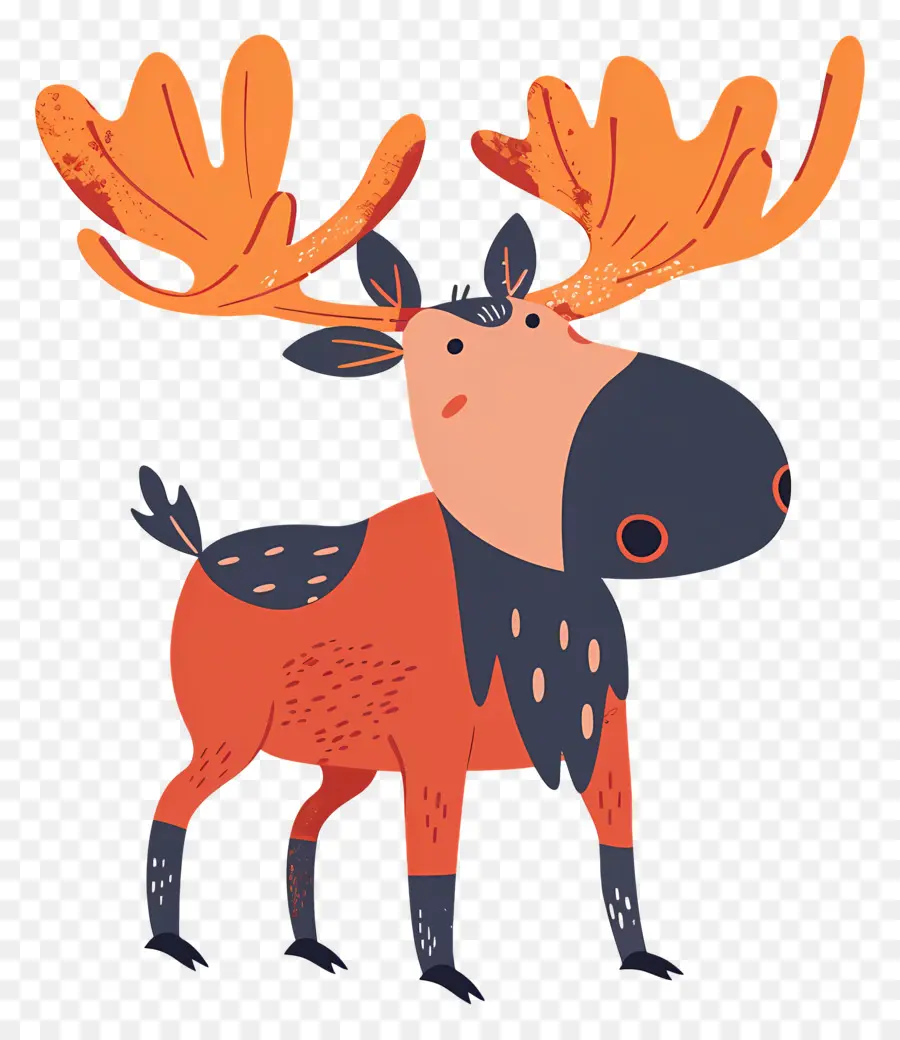 Moose，Ilustração Dos Desenhos Animados PNG