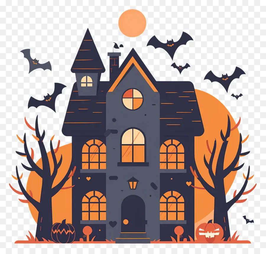 Casa De Halloween，Mansão Assombrada PNG