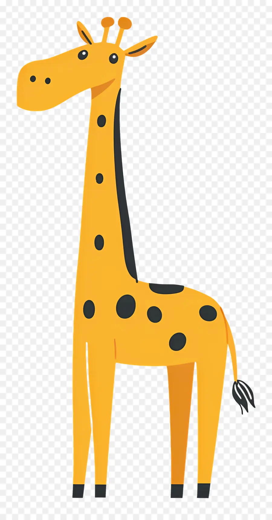 Girafa De Desenho Animado，Girafa Laranja PNG