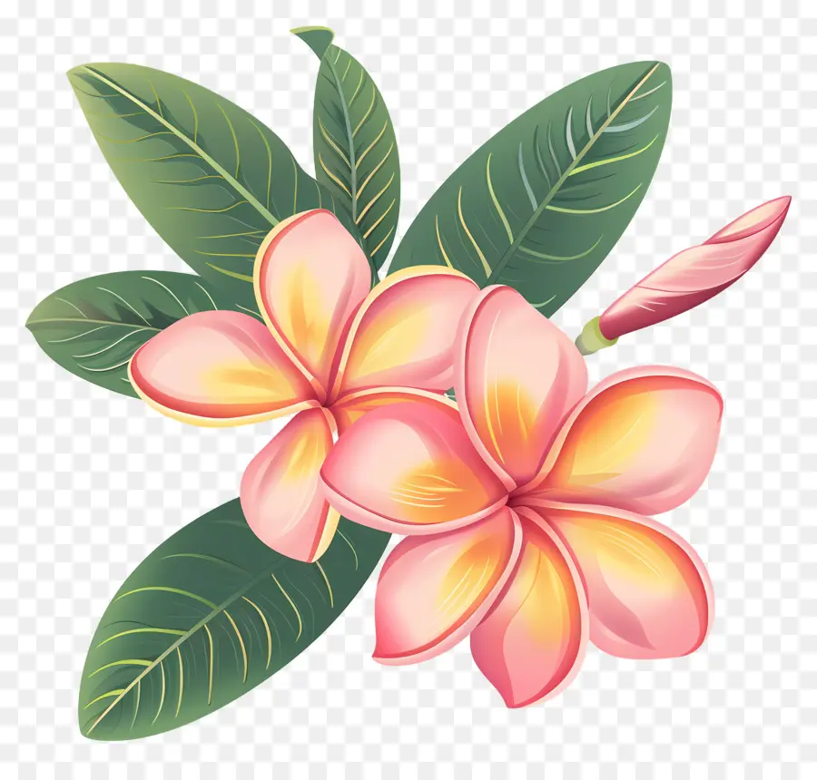 Plumeria，Buquê Floral PNG