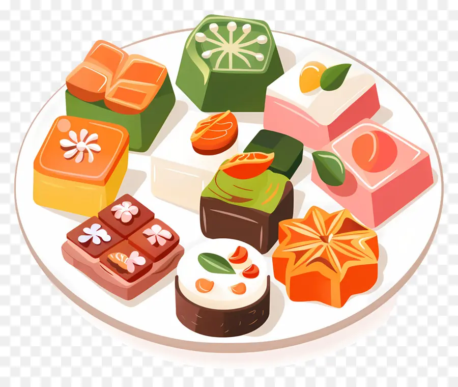 Mithai，Doces Coloridos PNG