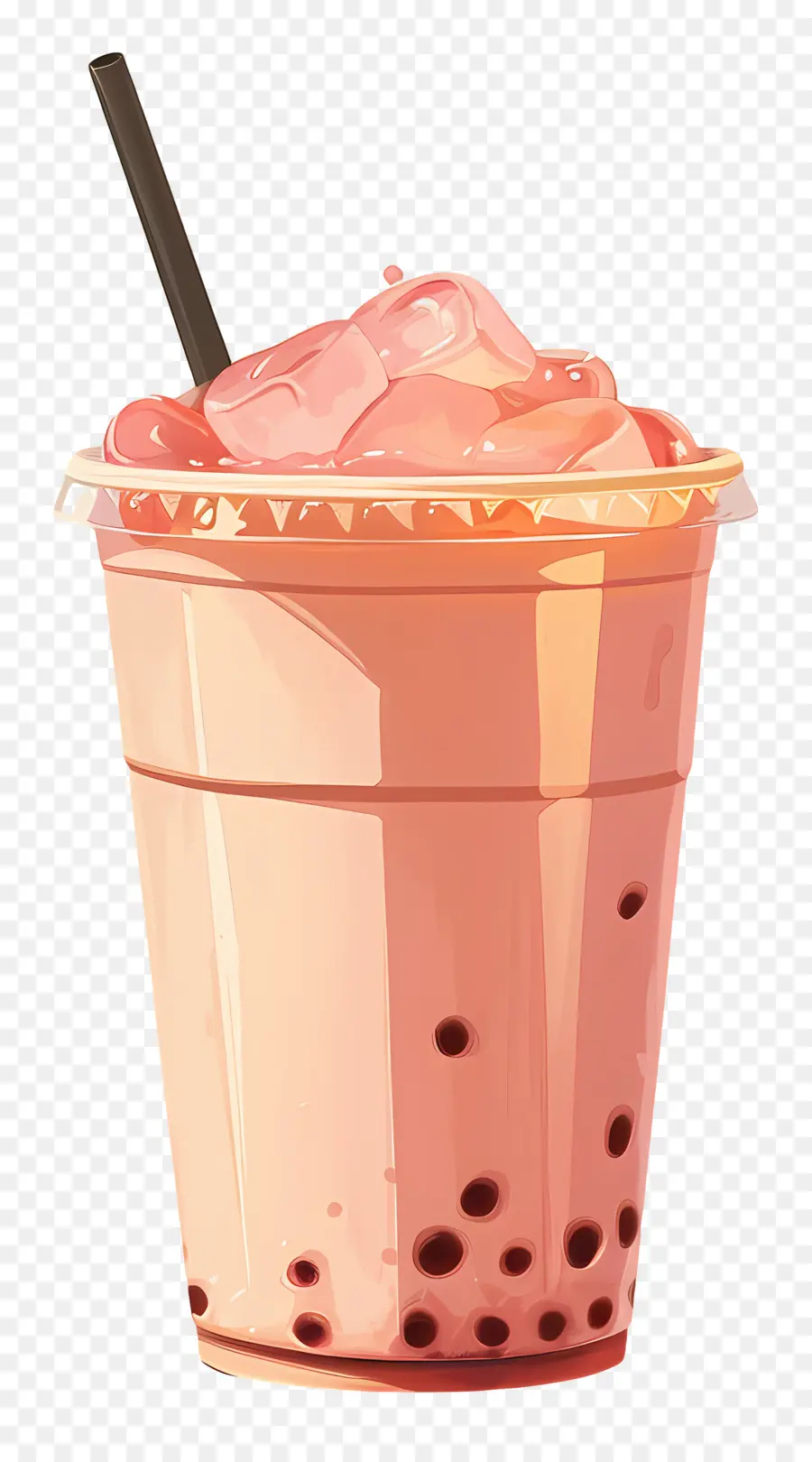 Chá Da Bolha，Smoothie Rosa PNG