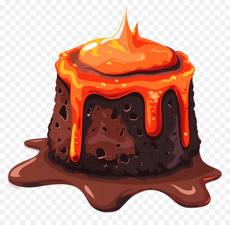 Lava Bolo，Bolo De Chocolate PNG