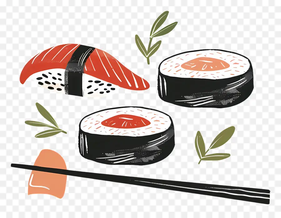 Sushi，Pauzinhos PNG