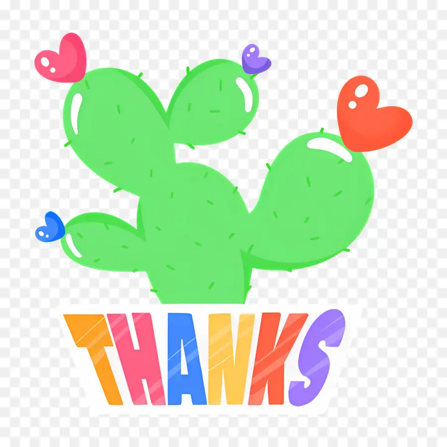 Thank You，Cactus PNG