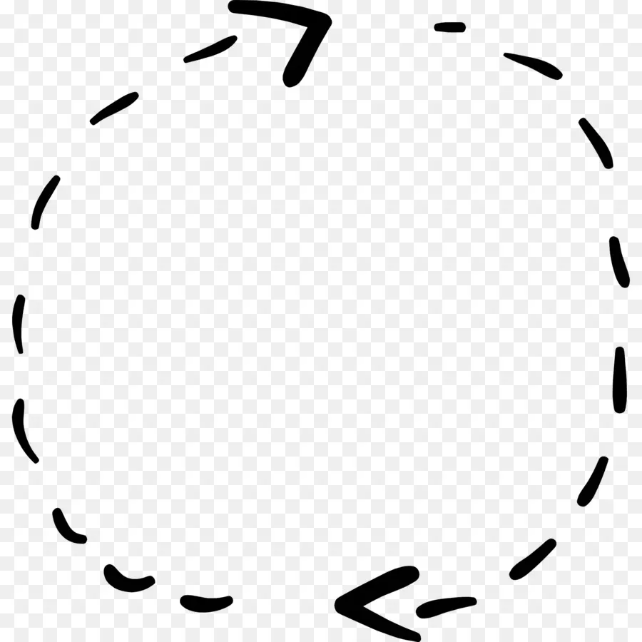 Desenhado A Mão De Seta，Circular PNG