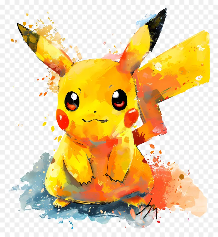 Pokémon，Pintura Em Aquarela PNG