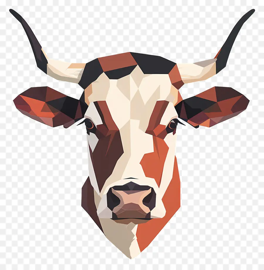 Cabeça De Vaca，Low Poly PNG