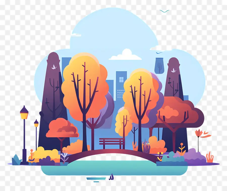 Park，Cartoon Parque PNG