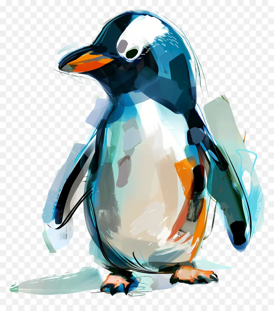 Penguin，Desenhado A Mão PNG