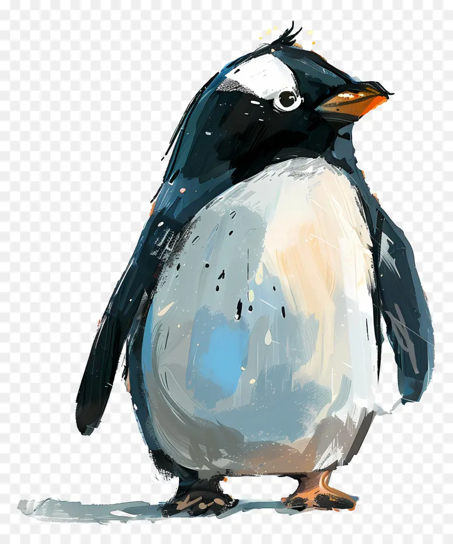 Penguin，De Pé PNG