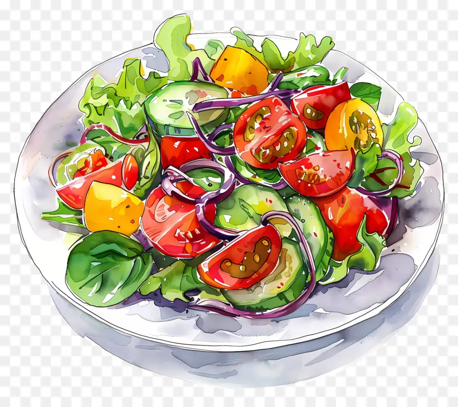 Salada De Verão，Salada Mista PNG